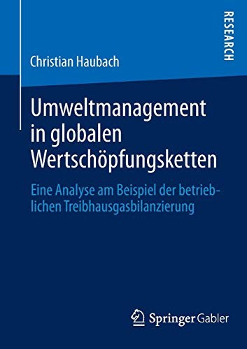 Cover for Umweltmanagement in globalen Wertschöpfungsketten