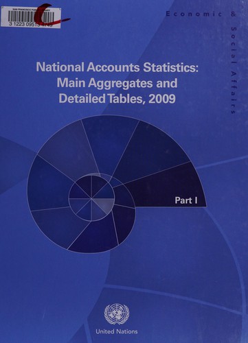 Cover for National accounts statistics