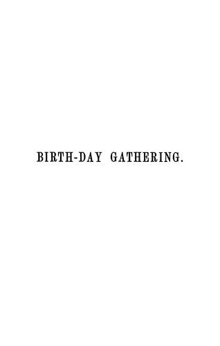 Cover for Ninetieth birth-day gathering, of Rev. Charles Cleveland.