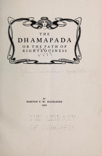 Cover for The Dhammapada