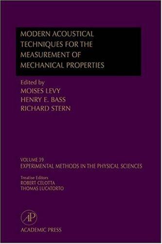 Cover for Modern acoustical techniques for the measurement of mechanical properties