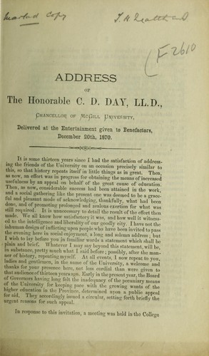 Cover for Address
