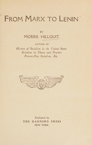 Cover for From Marx to Lenin