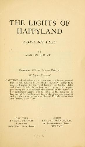 Cover for The lights of Happyland