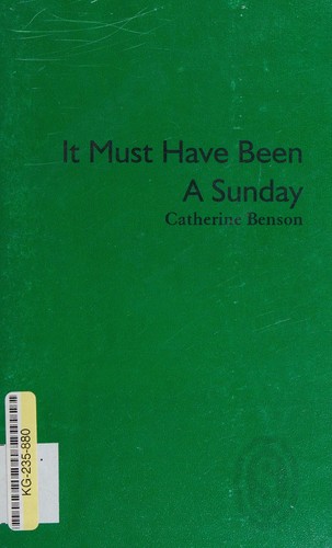 Cover for It Must Have Been a Sunday