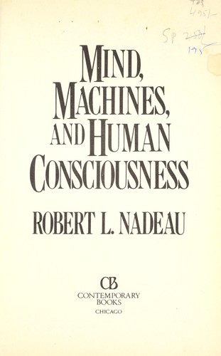 Cover for Mind, machines, and human consciousness