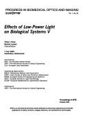 Cover for Effects of low-power light on biological systems V