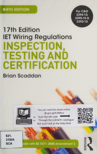 Cover for 17th Edition IET Wiring Regulations