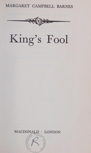 Cover for King's fool