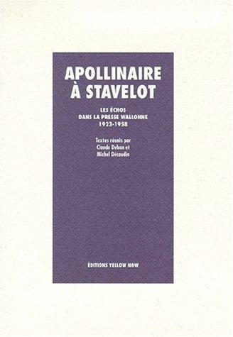 Cover for Apollinaire à Stavelot