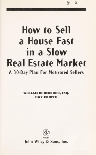 Cover for How to sell a house fast in a slow real estate market