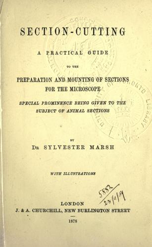 Cover for Section-cutting
