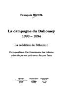 Cover for La campagne du Dahomey