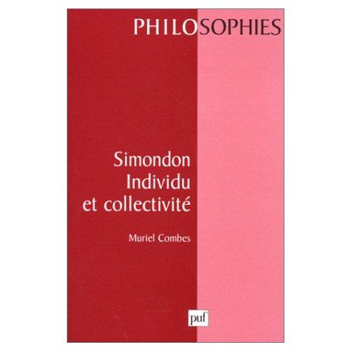 Cover for Simondon individu et collectivité