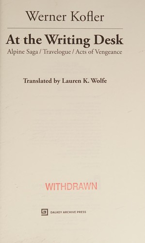 Cover for At the Writing Desk
