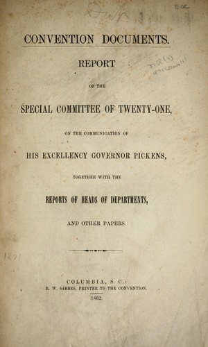 Cover for Convention documents