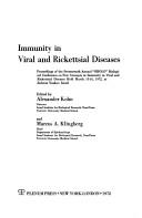 Cover for Immunity in Viral and Rickettsial Diseases