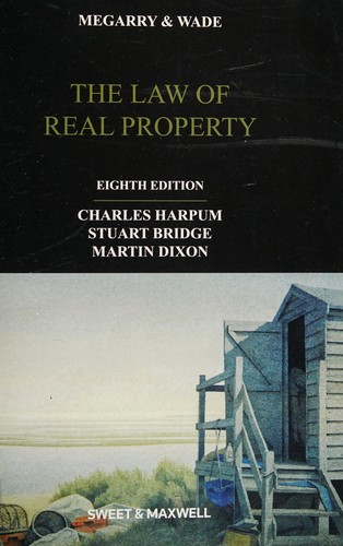 Cover for The law of real property