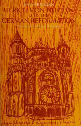 Cover for Ulrich von Hutten and the German Reformation