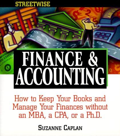 Cover for Streetwise Finance and Accounting