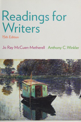 Cover for Readings for writers