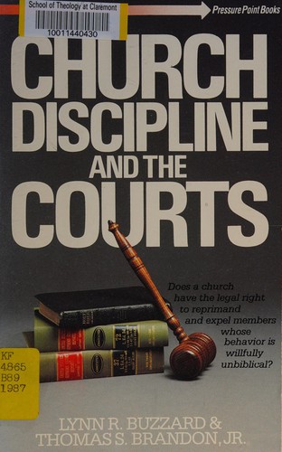 Cover for Church discipline and the courts