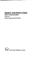 Cover for Design and innovation