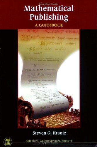 Cover for Mathematical publishing