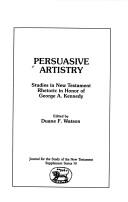 Cover for Persuasive artistry