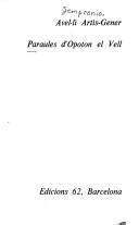 Cover for Paraules d'Opoton el Vell