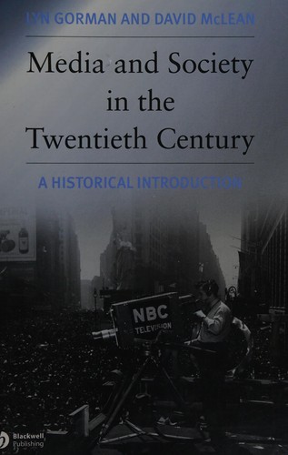 Cover for Media and society in the twentieth century