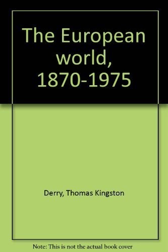 Cover for The European world, 1870-1975