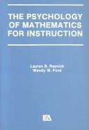 Cover for The psychology of mathematics for instruction