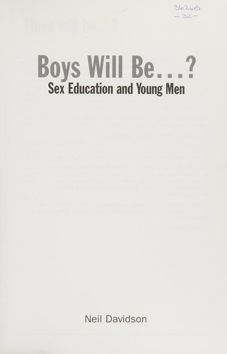 Cover for Boys Will Be ?