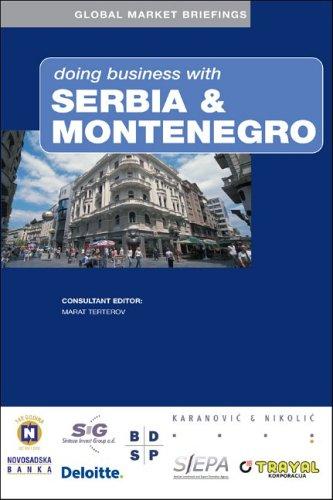Cover for Doing business with Serbia and Montenegro