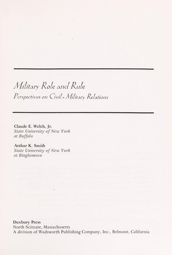 Cover for Military role and rules