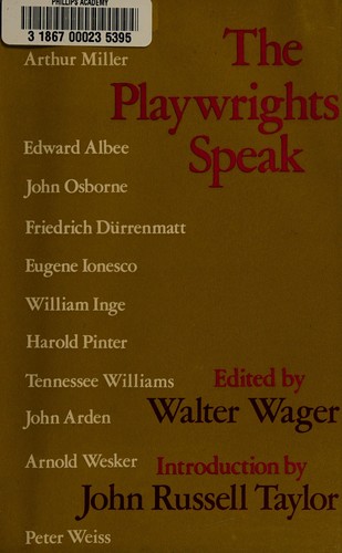 Cover for The playwrights speak