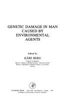 Cover for Genetic damage in man caused by environmental agents