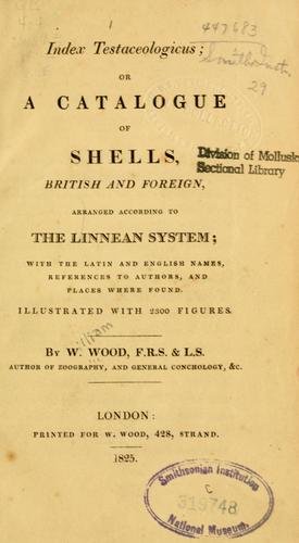 Cover for Index testaceologicus, or, A catalogue of shells, British and foreign, arranged according to the Linnean system
