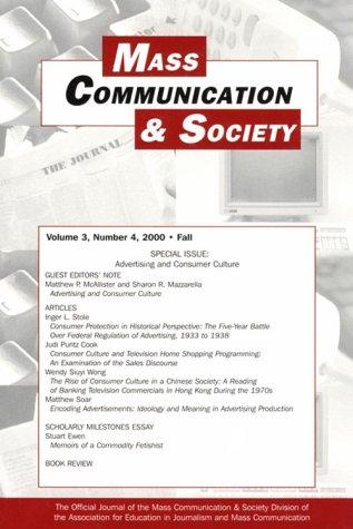Cover for Advertising and Consumer Culture