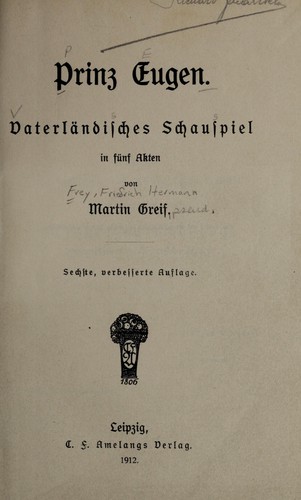 Cover for Prinz Eugen