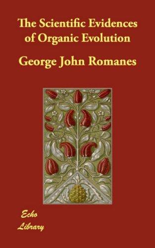 Cover for The Scientific Evidences of Organic Evolution