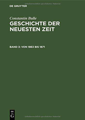 Cover for Von 1863 Bis 1871