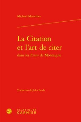 Cover for Citation et l'art de Citer