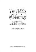 Cover for The politics of marriage