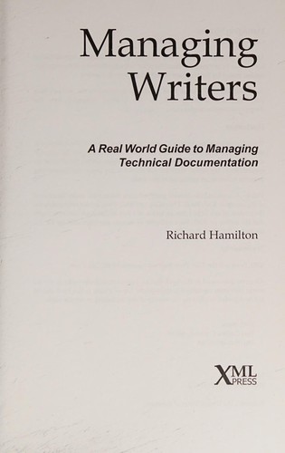 Cover for Managing writers