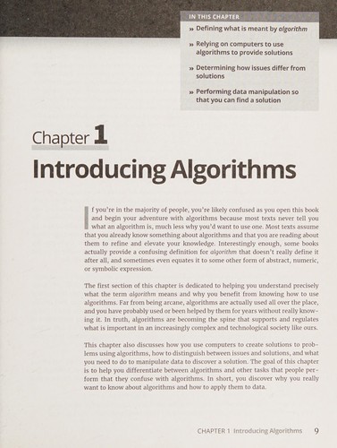 Cover for Algorithms