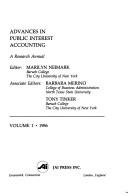 Cover for Advances in public interest accounting