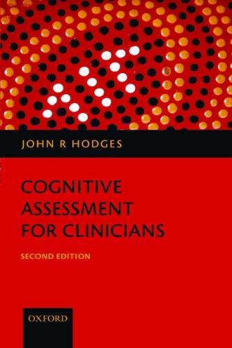 Cover for Cognitive Assessment for Clinicians