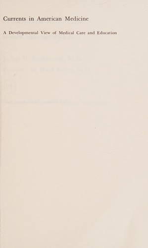 Cover for Currents in American Medicine